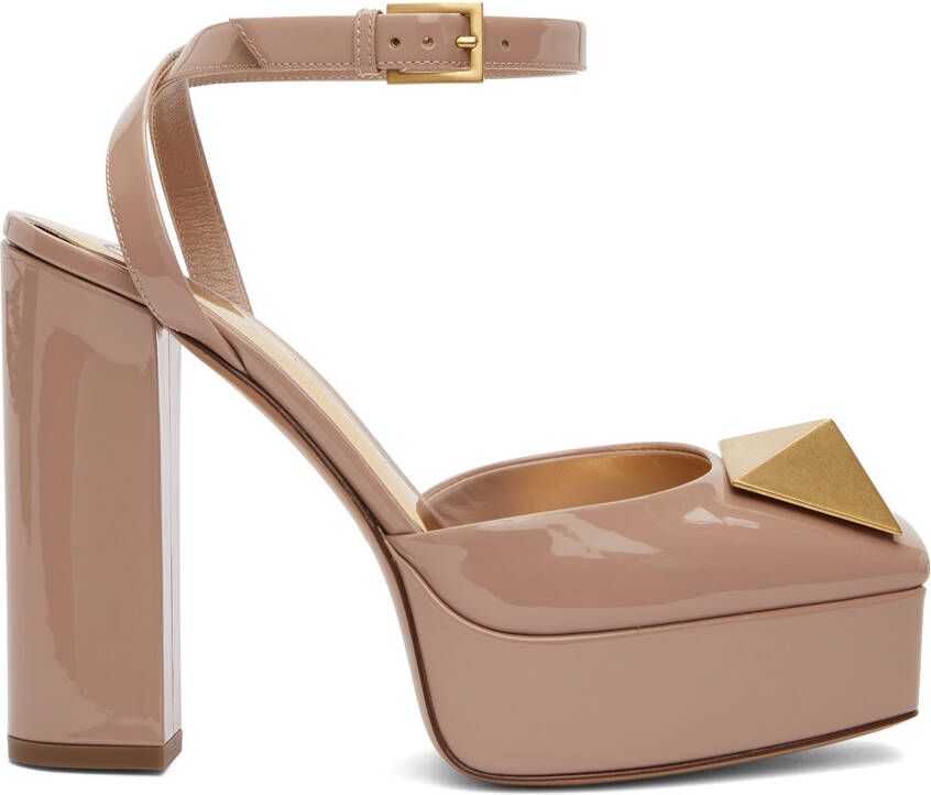 Valentino Garavani Pink Maxi Stud Platform Heels