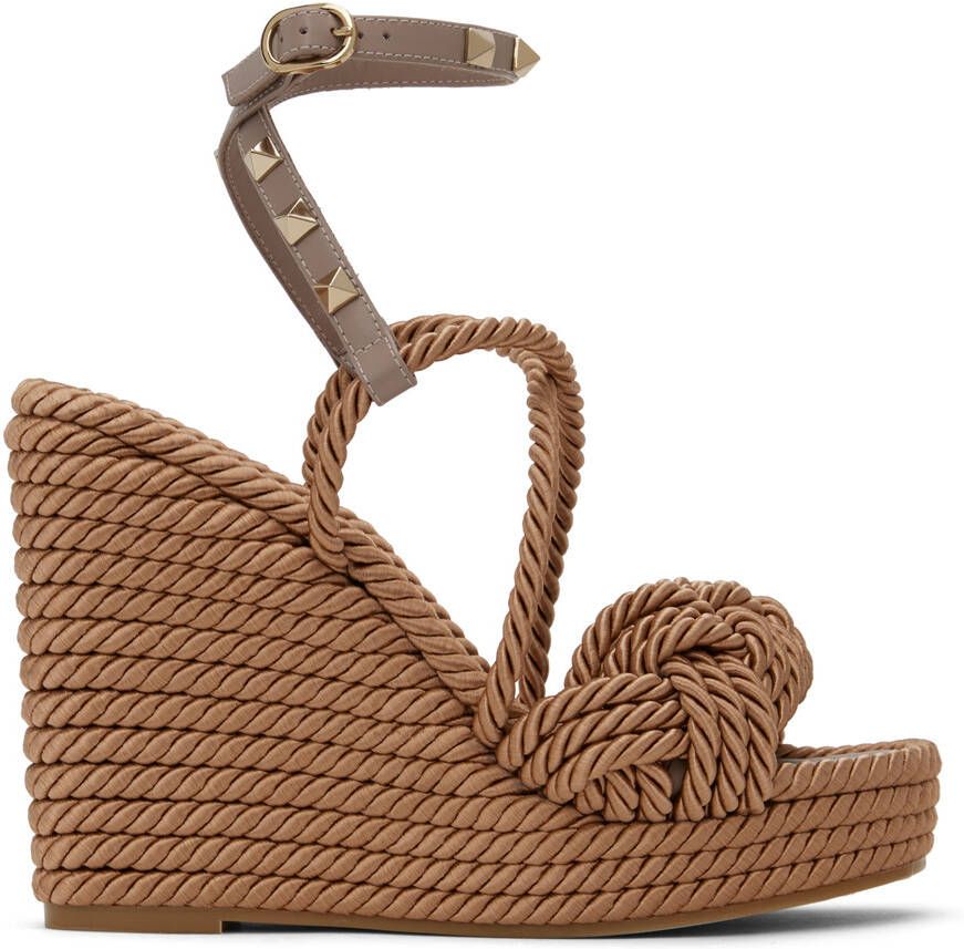 Valentino Garavani Pink Rockstud 115 Heeled Sandals - Picture 5