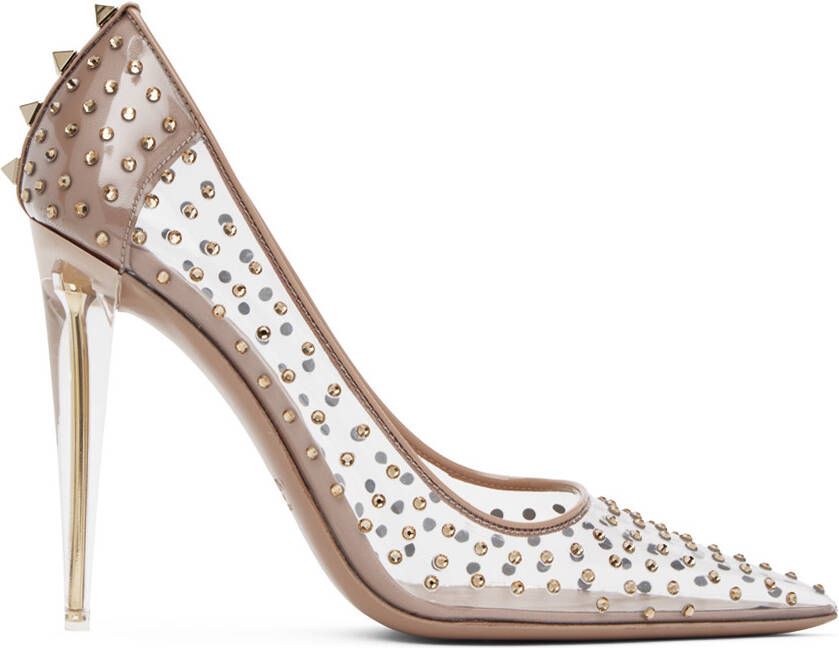 Valentino Garavani Pink Rockstud Heels - Picture 4