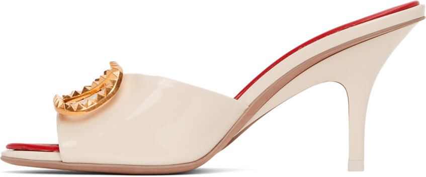 Valentino Garavani Beige Alcove Heeled Mules - Picture 4