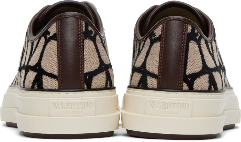 Valentino Garavani Beige & Black Totaloop Sneaker