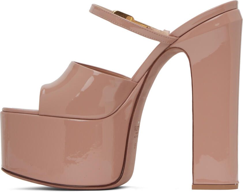 Valentino Garavani Beige Tan-Go Heeled Sandals - Picture 3