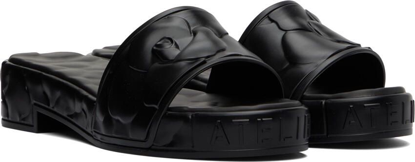 Valentino Garavani Black 03 Rose Edition Atelier Heeled Sandals - Picture 2