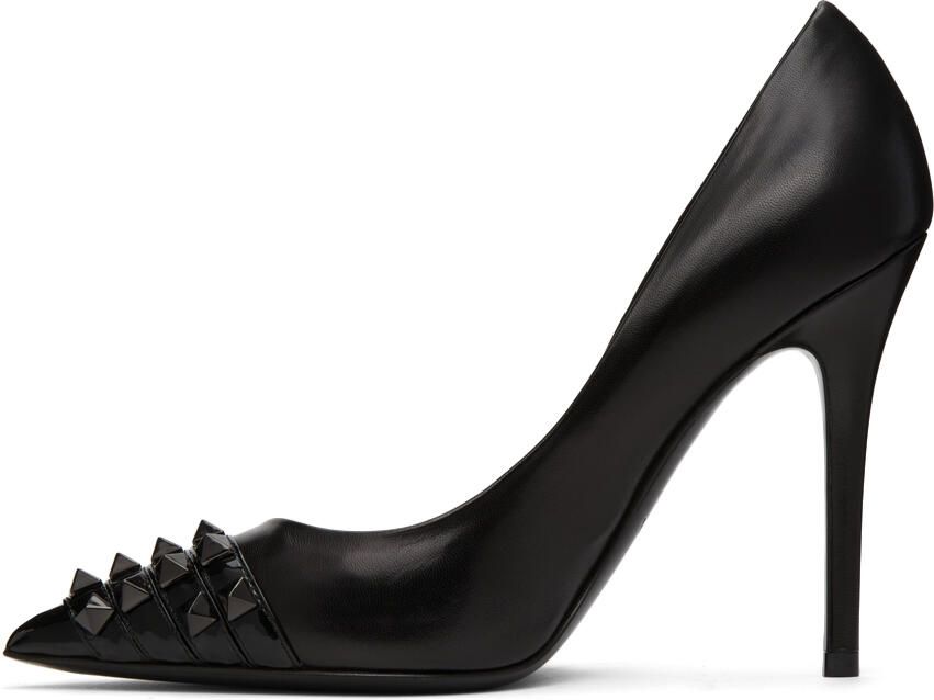 Valentino Garavani Black Alcove Stud Toe Heels - Picture 3