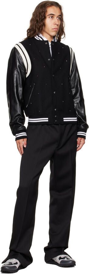 Valentino Garavani Black & Gray Rockrunner Sneakers - Picture 4