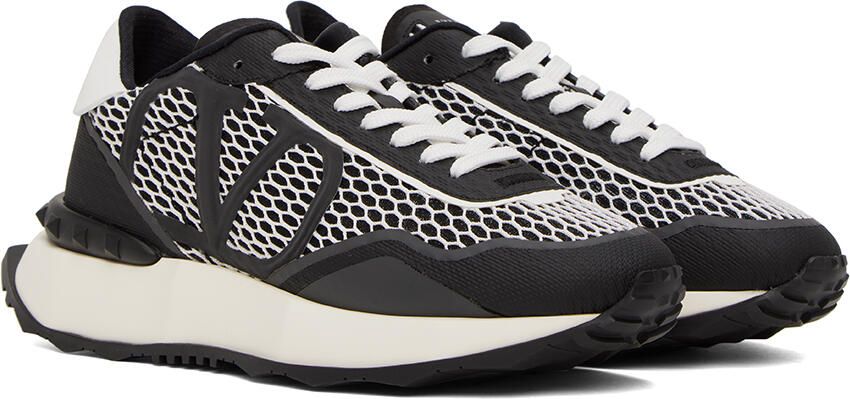 Valentino Garavani Black & White Netrunner Sneakers - Picture 4