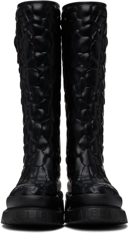 Valentino Garavani Black Atelier 03 Rose Edition Tall Boots - Picture 5