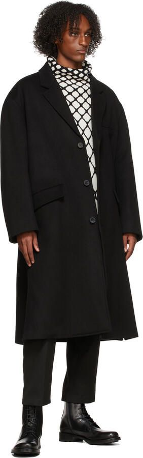 Valentino Garavani Black Calfskin Combat Boots - Picture 4