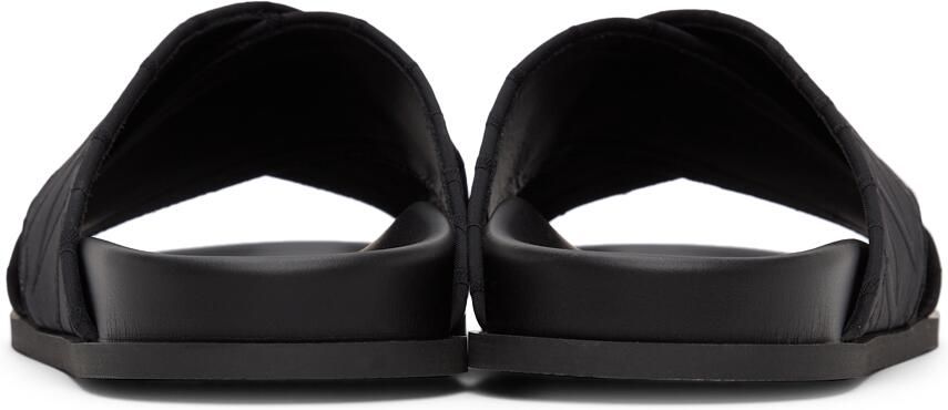 Valentino Garavani Black Jacquard 'VLTN' Sandals - Picture 2