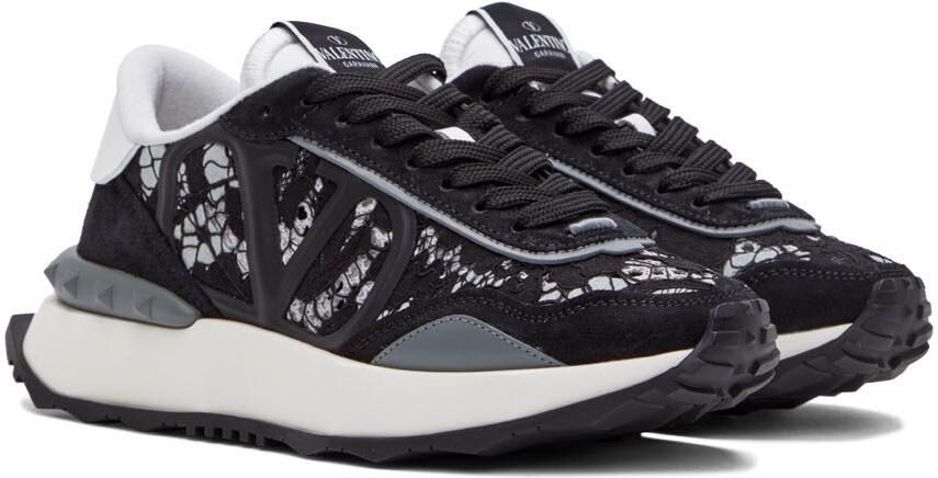 Valentino Garavani Black Lacerunner Sneakers - Picture 2