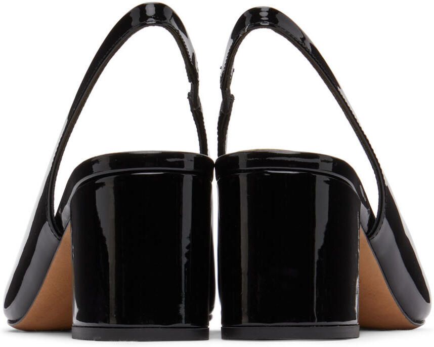 Valentino Garavani Black One Stud Slingback 60 Heels