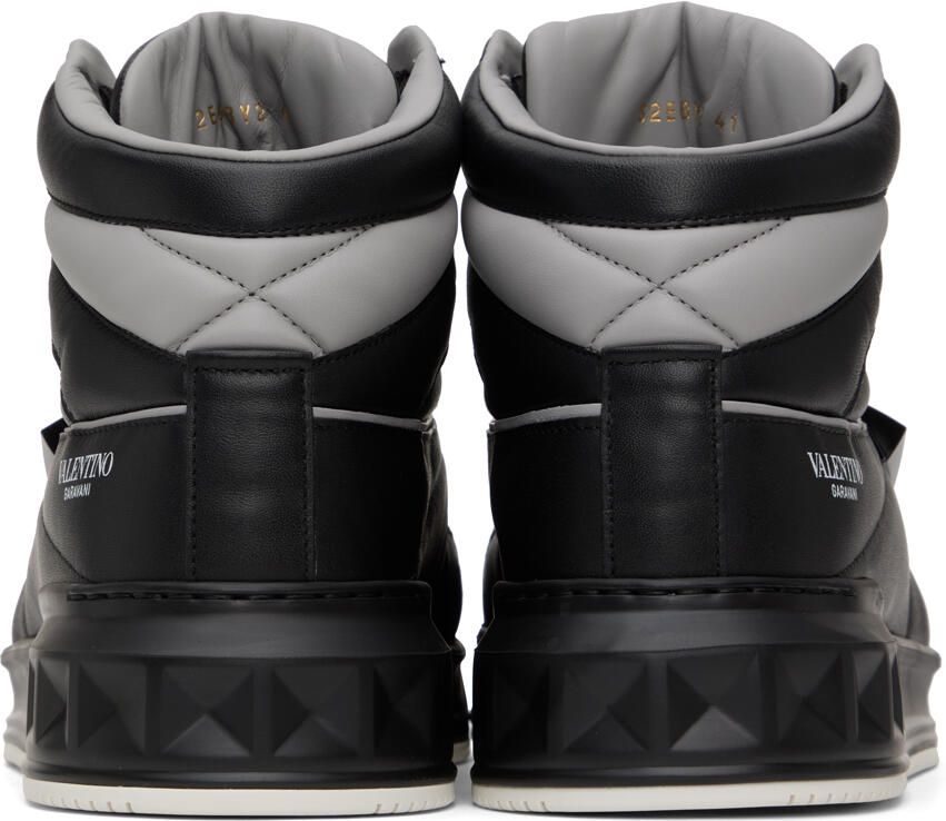 Valentino Garavani Black One Stud Sneakers