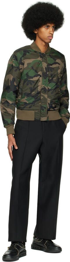 Valentino Garavani Black One Stud Sneakers - Picture 4