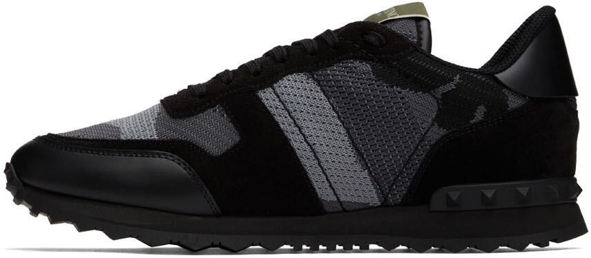 Valentino Garavani Black Rockrunner Sneakers - Picture 3