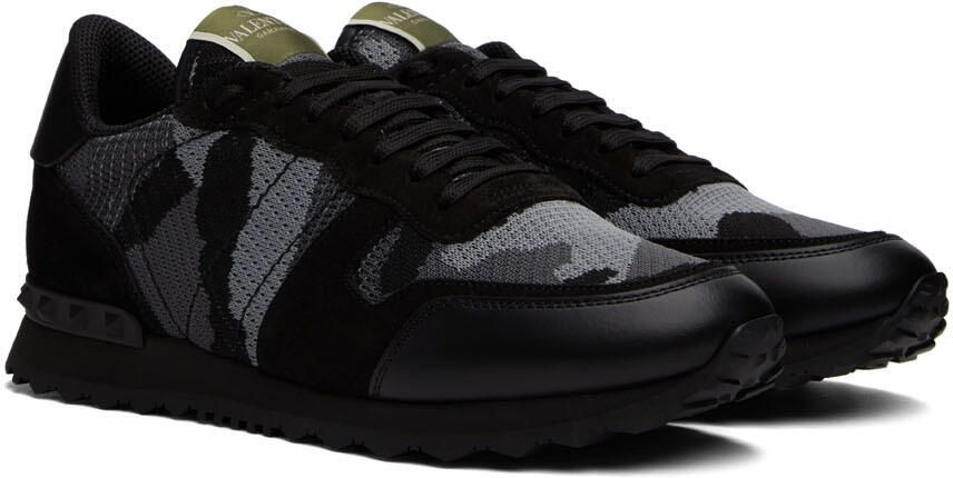 Valentino Garavani Black Rockrunner Sneakers - Picture 2
