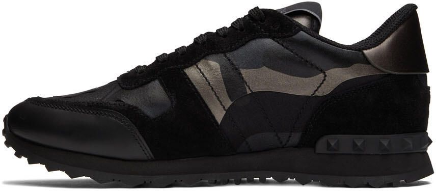 Valentino Garavani Black Rockrunner Sneakers - Picture 3