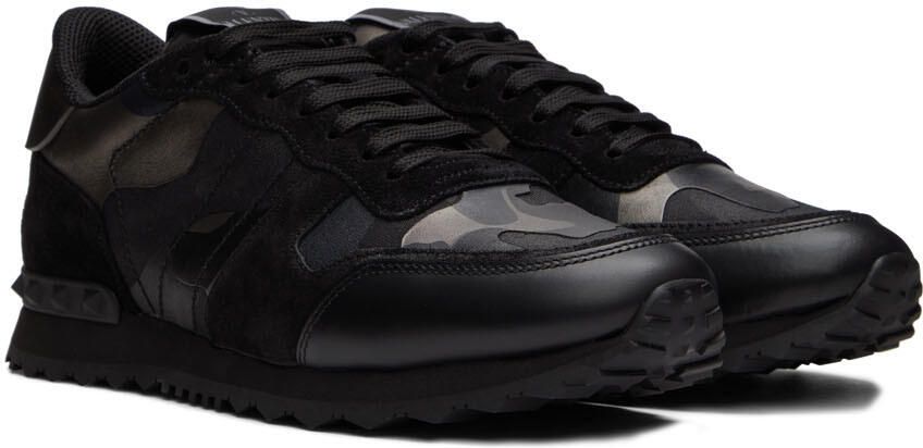 Valentino Garavani Black Rockrunner Sneakers - Picture 2