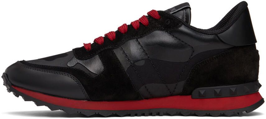 Valentino Garavani Black Rockrunner Sneakers - Picture 2