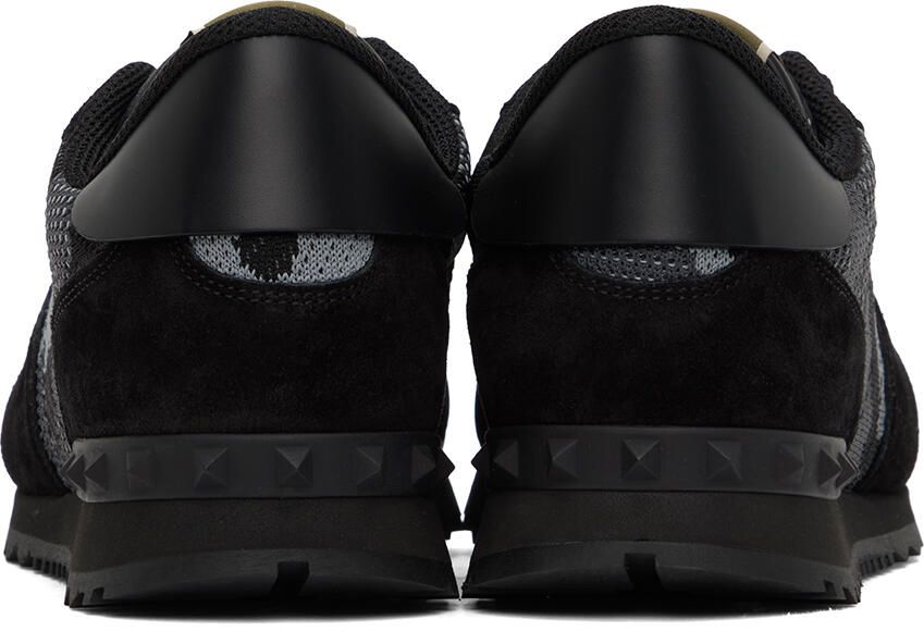 Valentino Garavani Black Rockrunner Sneakers