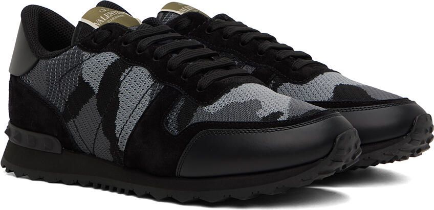 Valentino Garavani Black Rockrunner Sneakers - Picture 2