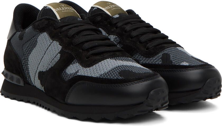 Valentino Garavani Black Rockrunner Sneakers - Picture 2