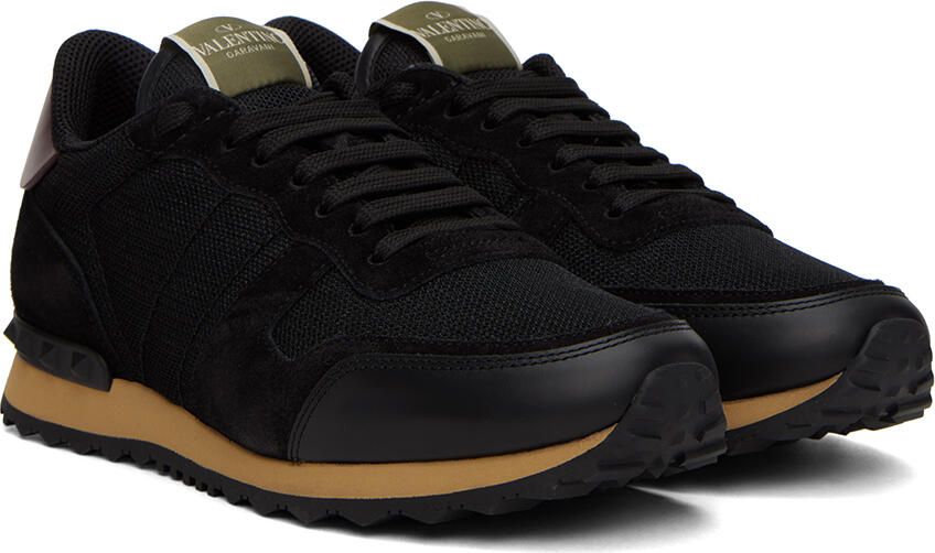 Valentino Garavani Black Rockrunner Sneakers - Picture 2