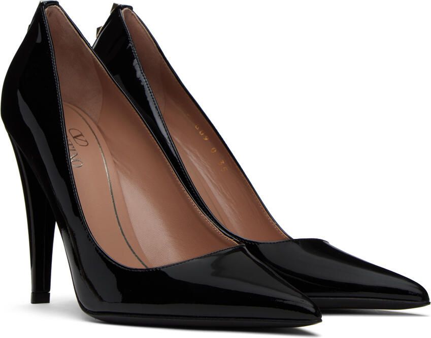 Valentino Garavani Black Rockstud Heels - Picture 2