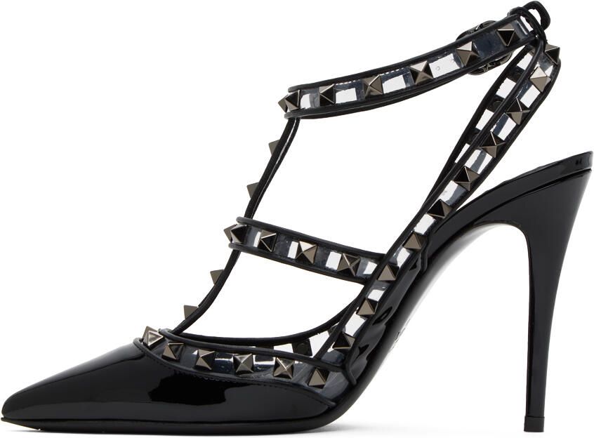 Valentino Garavani Black Rockstud Heels - Picture 3