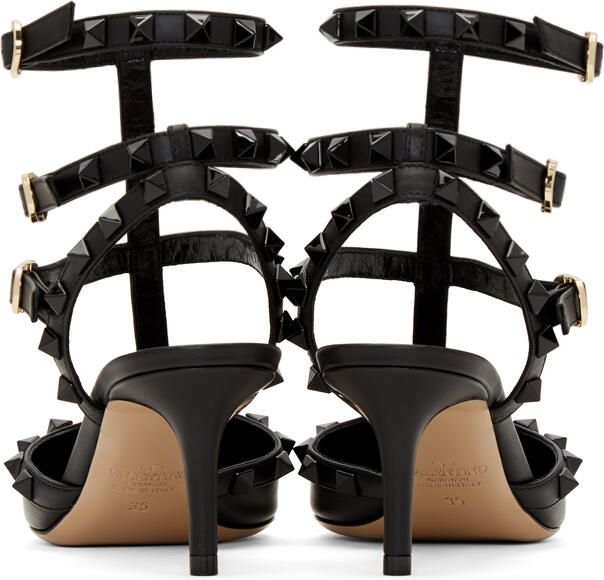 Valentino Garavani Black Rockstud Heels - Picture 4