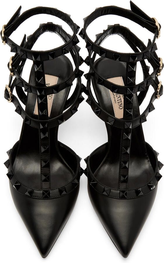 Valentino Garavani Black Rockstud Heels