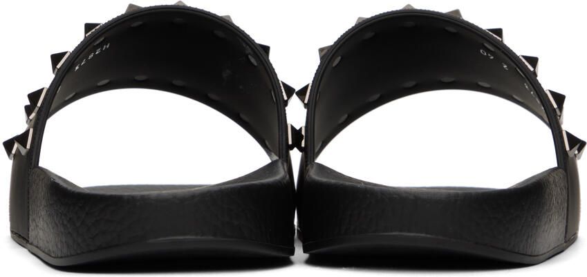 Valentino Garavani Black Rockstud Slides