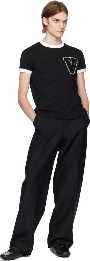 Valentino Garavani Black Roman Stud Loafers - Picture 2