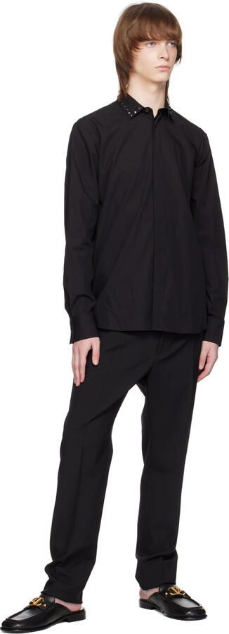 Valentino Garavani Black Sabot Loafers - Picture 2