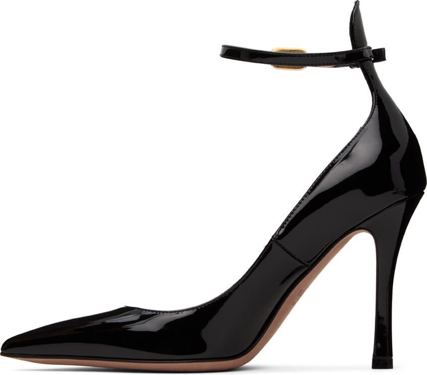 Valentino Garavani Black Tan-Go 100 Heels - Picture 2
