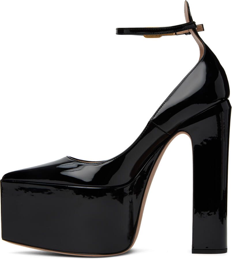 Valentino Garavani Black Tan-Go Platform Heels