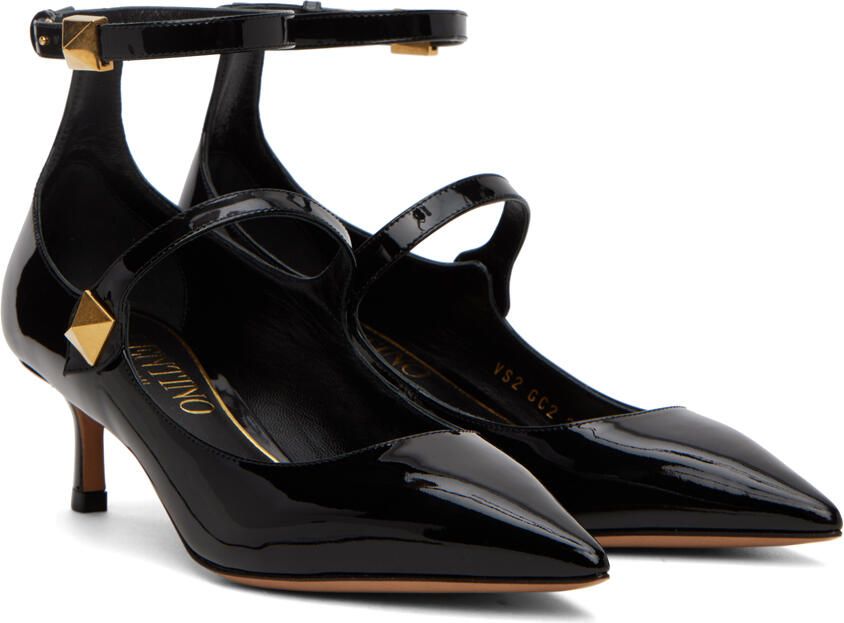 Valentino Garavani Black Tiptoe Heels - Picture 2