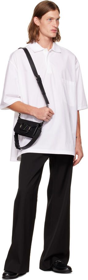 Valentino Garavani Black VLogo Chain Loafers - Picture 3