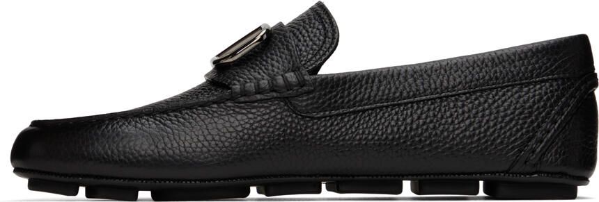 Valentino Garavani Black VLogo Driving Loafers - Picture 4