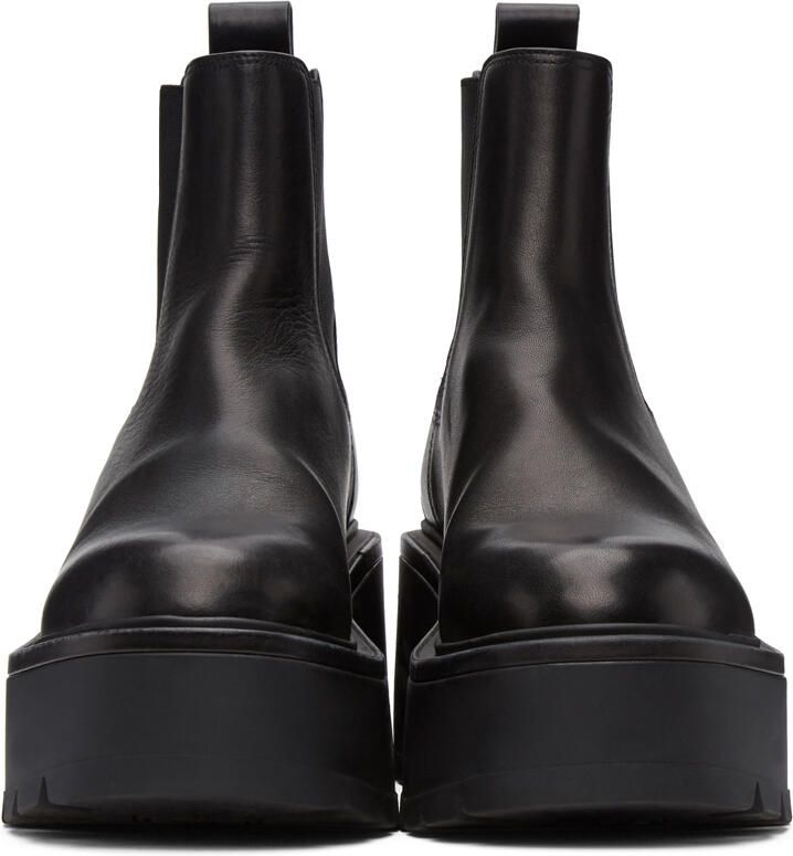 Valentino Garavani Black VLogo Platform Boots - Picture 2
