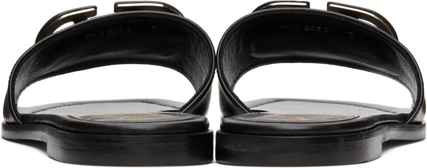 Valentino Garavani Black VLogo Sandals - Picture 2