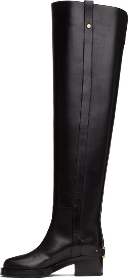 Valentino Garavani Black VLogo Tall Boots