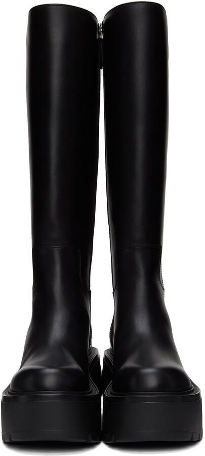 Valentino Garavani Black Vlogo Uniqueform Tall Boots - Picture 2