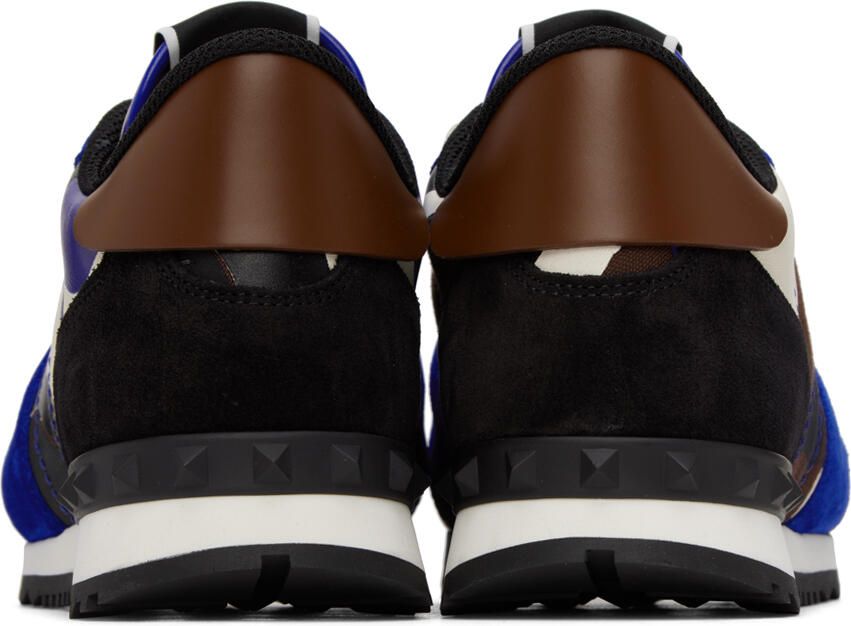 Valentino Garavani Blue & Black Rockrunner Sneakers