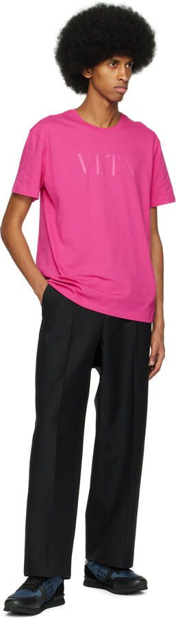 Valentino Garavani Blue & Black Rockstud Sneakers - Picture 4