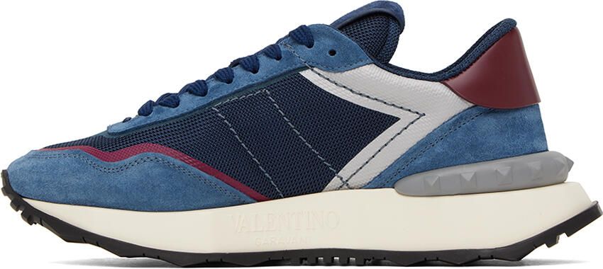 Valentino Garavani Blue Netrunner Sneakers - Picture 3