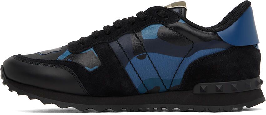 Valentino Garavani Blue Rockrunner Sneaker - Picture 3