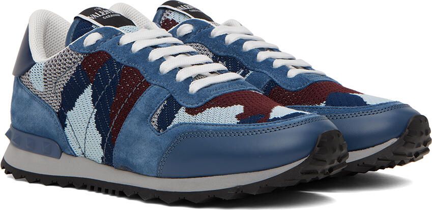 Valentino Garavani Blue Rockrunner Sneakers - Picture 2