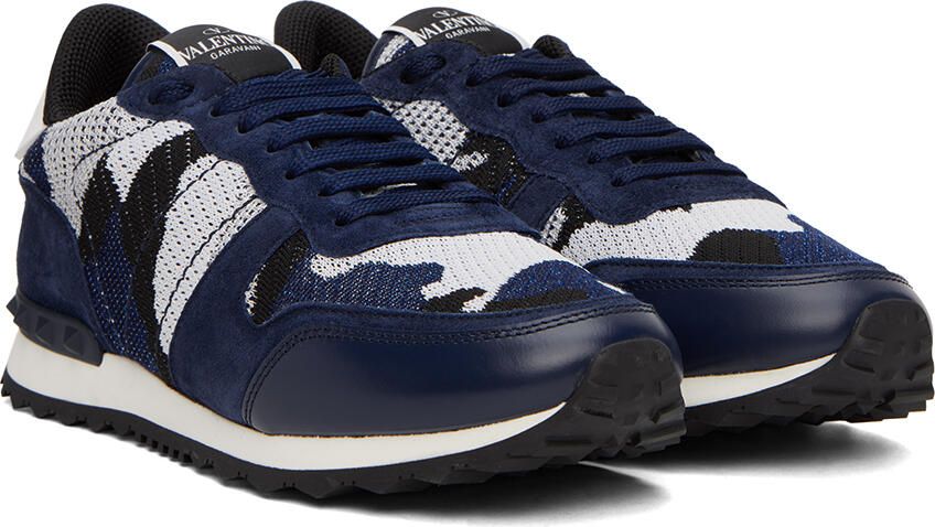 Valentino Garavani Blue Rockrunner Sneakers - Picture 2