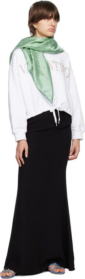 Valentino Garavani Blue Rockstud Flat Sandals - Picture 3