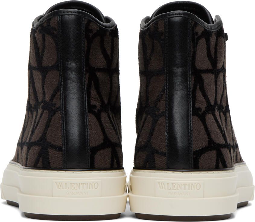 Valentino Garavani Brown & Black Totaloop Sneakers